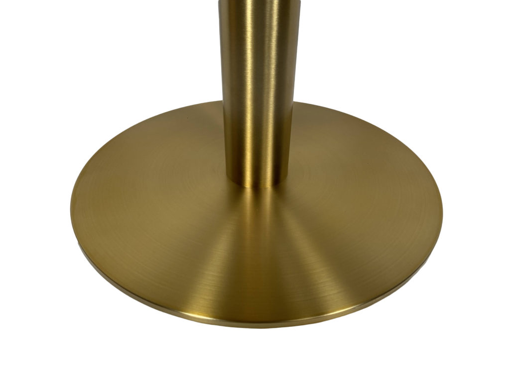 base legs for custom round kitchen table satin brass