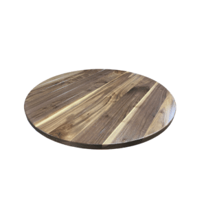 walnut table top, polyurethane finish